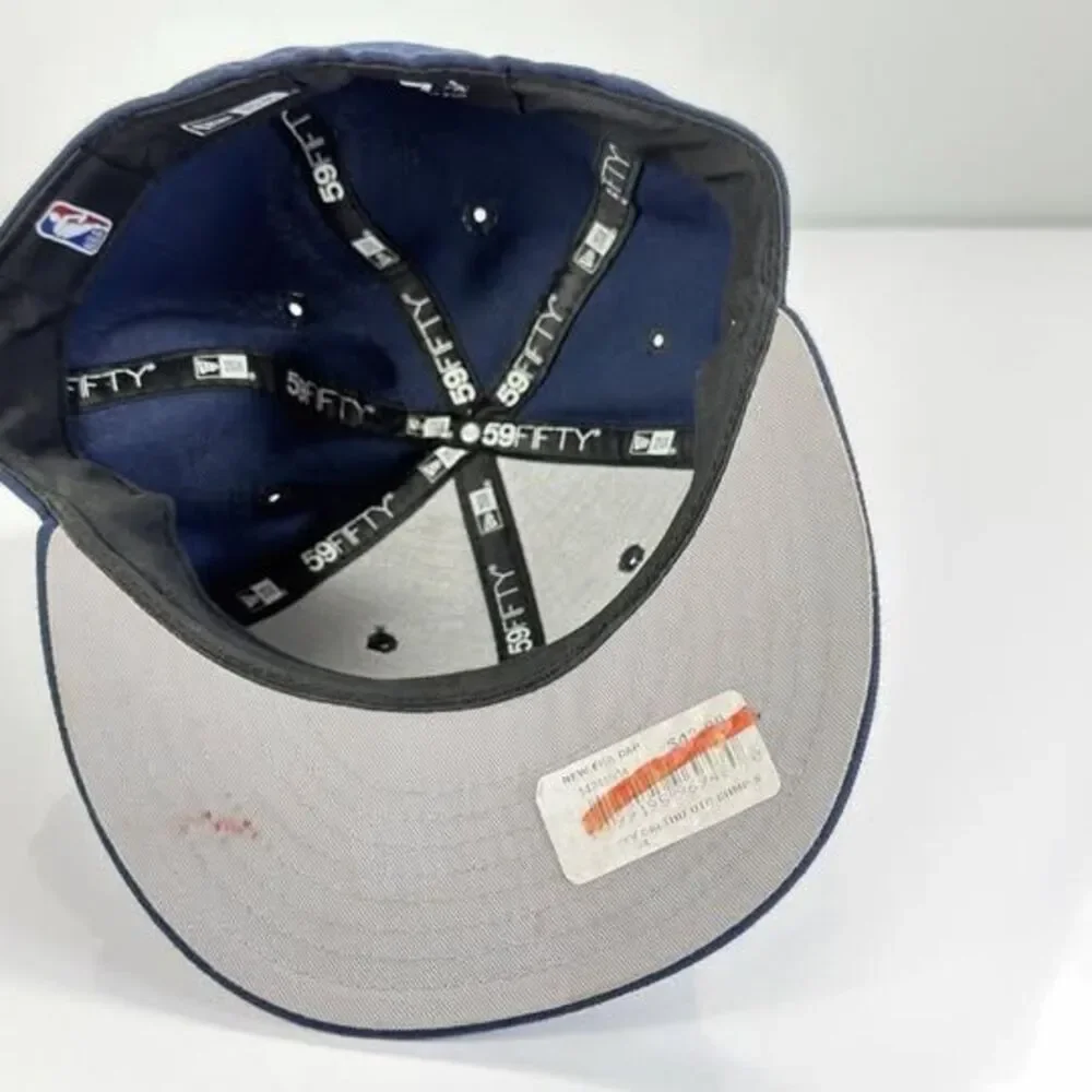 New Era 59FIFTY OKC Thunder NBA Champions Fitted Hat Size 7 1/4 – Navy Blue Cap